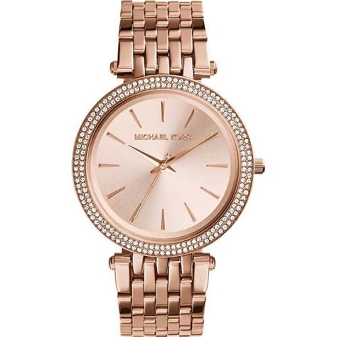 michael kors ladies darci rose gold tone bracelet watch|darci rose gold tone watch.